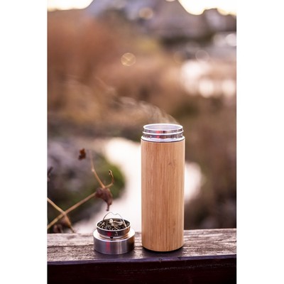 Bamboo thermos for laser engraving